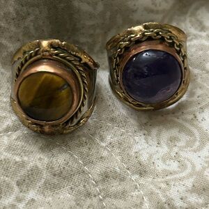 Lot of 2 Anju (Anjou) cuff rings. NWT